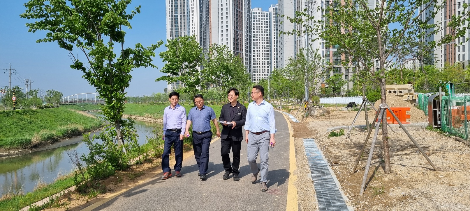 김포시, 권역별 수변공원길 조성사업 대상지 현장점검 이미지